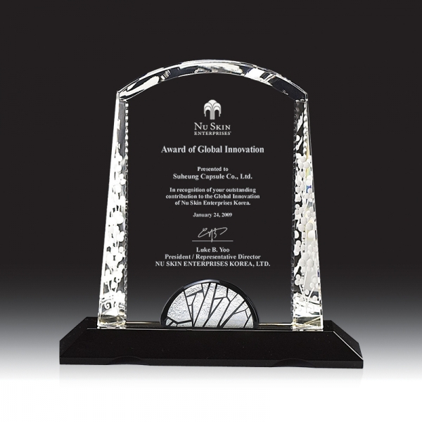 블랙 크리스탈 상패 HB-7040